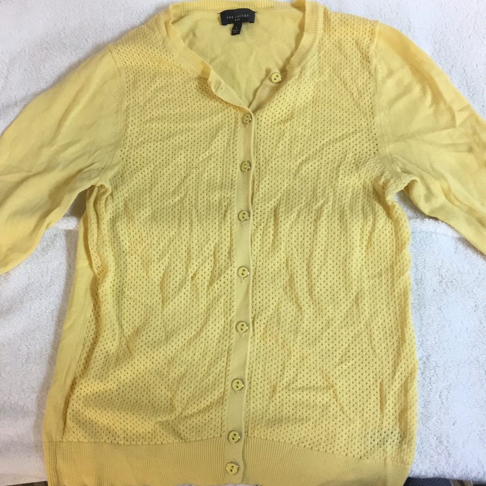 The Limited Cardigan Sweater, 3/4 length sleeves